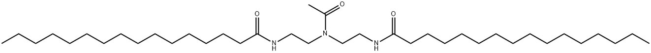N,N'-[(아세틸이미노)디에탄-2,1-디일]비스헥사데칸-1-아미드 구조식 이미지