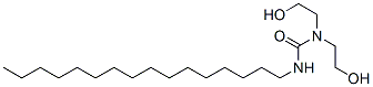 3-hexadecyl-1,1-bis(2-hydroxyethyl)urea Structure