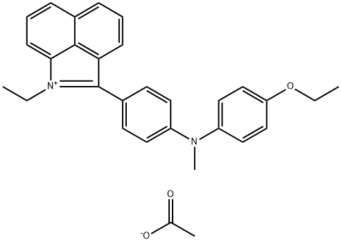 2-[4-[(4-ethoxyphenyl)methylamino]phenyl]-1-ethylbenz[cd]indolium acetate 구조식 이미지