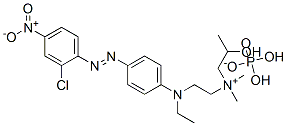 [2-[[4-[(2-chloro-4-nitrophenyl)azo]phenyl]ethylamino]ethyl](2-hydroxypropyl)dimethylammonium dihydrogen phosphate  구조식 이미지