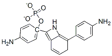 4-[(4-aminophenyl)(4-iminocyclohexa-2,5-dien-1-ylidene)methyl]aniline phosphate 구조식 이미지