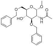 Methyl2-acetamido-3,6-di-O-benzyl-2-deoxy-a-D-glucopyranoside 구조식 이미지