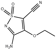 5-Isothiazolecarbonitrile,3-amino-4-ethoxy-,1,1-dioxide(9CI) 구조식 이미지