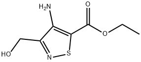 5-이소티아졸카르복실산,4-아미노-3-(히드록시메틸)-,에틸에스테르(9CI) 구조식 이미지