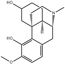 3-메톡시-17-메틸모르피난-4,6-디올 구조식 이미지