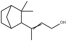 3-(3,3-디메틸노르보르닐)-2-부텐-1-올 구조식 이미지