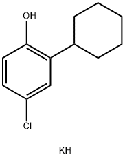 potassium 4-chloro-2-cyclohexylphenolate Structure