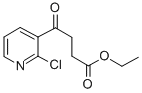 에틸4-(2-CHLORO-3-PYRIDYL)-4-옥소부티레이트 구조식 이미지