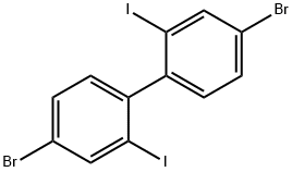 4,4'-디브로모-2,2'-디요오도비페닐 구조식 이미지