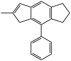 1,2,3,5-Tetrahydro-6-methyl-4-phenyl-s-indacene Structure
