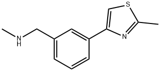 N-METHYL-N-[3-(2-METHYL-1,3-THIAZOL-4-YL)BENZYL]AMINE Structure