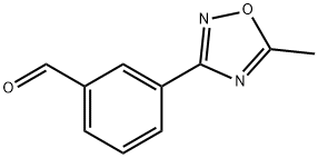 3-(5-METHYL-1,2,4-OXADIAZOL-3-YL)BENZALDEHYDE 구조식 이미지