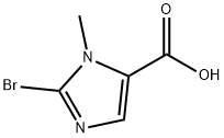1H-IMIDAZOLE-5-CARBOXYLIC ACID, 2-BROMO-1-METHYL- Structure