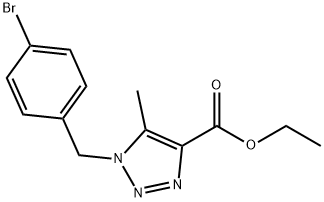 ethyl 1-(4-bromobenzyl)-5-methyl-1H-1,2,3-triazole-4-carboxylate Structure