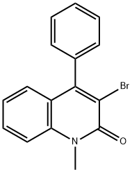 3-BROMO-1-METHYL-4-PHENYL-1H-2-QUINOLINONE Structure