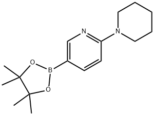 2-(PIPERIDIN-1-YL)PYRIDINE-5-BORONIC ACID PINACOL ESTER Structure