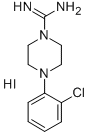 4-(2-CHLOROPHENYL)PIPERAZINE-1-CARBOXIMIDAMIDE HYDROIODIDE Structure