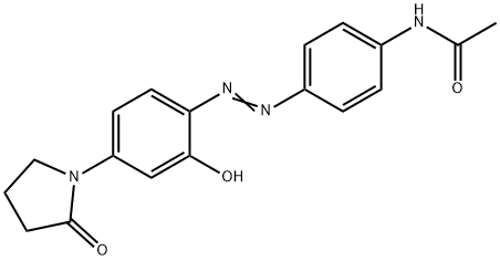 N-[4-[[2-hydroxy-4-(2-oxo-1-pyrrolidinyl)phenyl]azo]phenyl]acetamide Structure