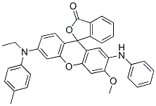 2'-anilino-6'-[ethyl(p-tolyl)amino]-3'-methoxyspiro[isobenzofuran-1(3H),9'-[9H]xanthene]-3-one Structure