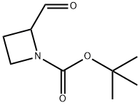 2-FORMYL-AZETIDINE-1-CARBOXYLIC ACID TERT-BUTYL ESTER 구조식 이미지