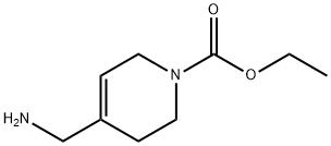 1(2H)-피리딘카르복실산,4-(아미노메틸)-3,6-디히드로-,에틸에스테르 구조식 이미지