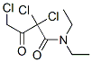 2,2,4-트리클로로-N,N-디에틸-3-옥소부티르아미드 구조식 이미지