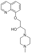 4-Methyl-alpha-((8-quinolinyloxy)methyl)-1-piperazineethanol Structure