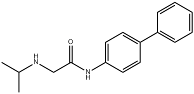 N-Biphenyl-4-yl-2-isopropylaMino-acetaMide Structure