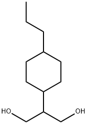 2-(4-프로필사이클로헥실)프로판-1,3-디올 구조식 이미지