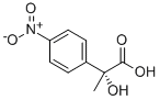 (R)-2-하이드록시-2-메틸(4-니트로벤젠)아세트산 구조식 이미지