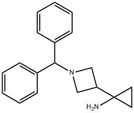 1-[1-(Diphenylmethyl)-3-azetidinyl]-cyclopropanamine 구조식 이미지