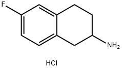 6-FLUORO-1,2,3,4-TETRAHYDRO-NAPHTHALEN-2-YLAMINE HYDROCHLORIDE Structure