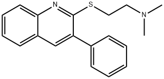 2-((2-(dimethylamino)ethyl)thio)-3-phenylquinoline Structure