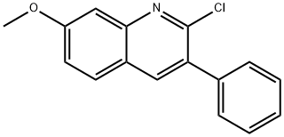 2-클로로-7-메톡시-3-페닐퀴놀린 구조식 이미지