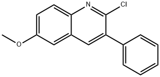 2-CHLORO-6-METHOXY-3-PHENYLQUINOLINE Structure