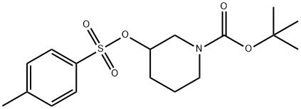 1-BOC-3-(톨루엔-4-설포닐록시)-피페리딘 구조식 이미지