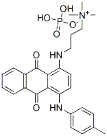 3-[[9,10-dihydro-9,10-dioxo-4-[(p-tolyl)amino]-1-anthryl]amino]propyltrimethylammonium dihydrogen phosphate Structure