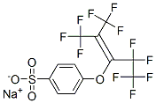 sodium 4-[[3,3,3-trifluoro-1-(pentafluoroethyl)-2-(trifluoromethyl)prop-1-enyl]oxy]benzenesulphonate 구조식 이미지