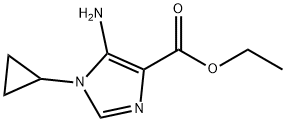 ethyl 5-aMino-1-cyclopropyl-1H-iMidazole-4-carboxylate Structure