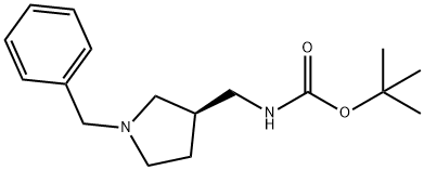(R)-1-BENZYL-3-N-BOC-AMINOMETHYL PYRROLIDINE Structure