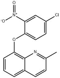 4-chloro-2-nitrophenyl 2-methyl-8-quinolinyl ether 구조식 이미지