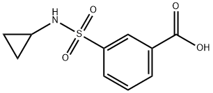 3-(N-CyclopropylsulfaMoyl)benzoic acid Structure