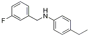 4-Ethyl-N-(3-fluorobenzyl)aniline Structure