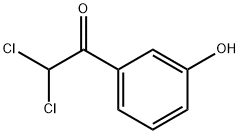 2,2-Dichloro-1-(3-hydroxyphenyl)-ethanone 구조식 이미지