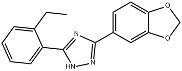 3-(2-Ethylphenyl)-5-piperonyl-1H-1,2,4-triazole 구조식 이미지