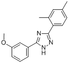 5-(3-Methoxyphenyl)-3-(2,4-xylyl)-1H-1,2,4-triazole 구조식 이미지