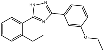 3-(2-Ethylphenyl)-5-(3-ethoxyphenyl)-1H-1,2,4-triazole 구조식 이미지