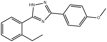 3-(2-Ethylphenyl)-5-(4-methoxyphenyl)-1H-1,2,4-triazole 구조식 이미지