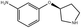 S-3-(3-아미노페녹시)피롤리딘 구조식 이미지
