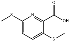 3,6-BIS(METHYLTHIO)-2-PYRIDINECARBOXYLIC ACID Structure